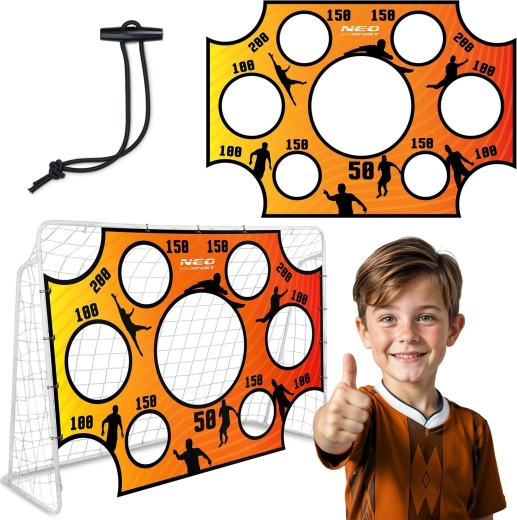 Neo-Sport treniņu pārsegs futbola vārtiem 215 × 150 cm