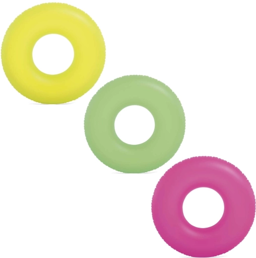 Piepūšamais peldriņķis Neon 91 cm – rozā INTEX
