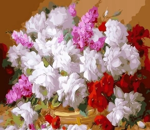 Norimpex Gleznošana pēc numuriem “Skaists pušķis” 40 × 50 cm