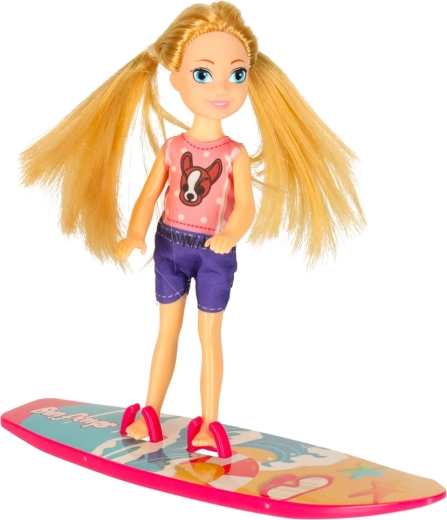 Doll and surfboard included
