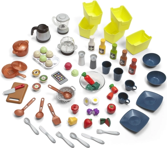 78 accessories for cooking, serving, and cleaning up