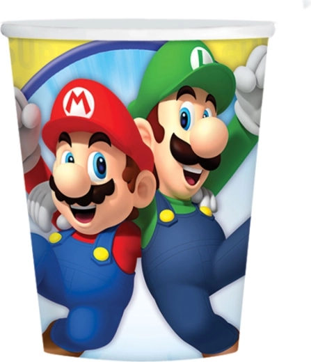 Super Mario Cups 250 ml (8 pcs)