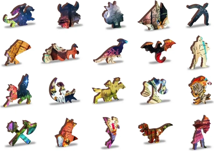 Unikāli koka gabaliņi ar fantāzijas formām