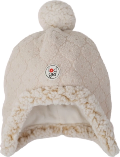 Lodger flīsa cepure ar bumbuli Folklore Fleece Birch 0–3 mēneši