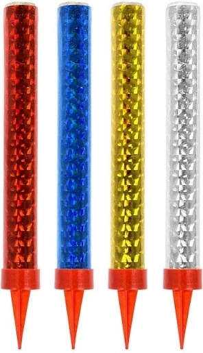 Krāsainas ballīšu strūklakas 12 cm, 4 gab.