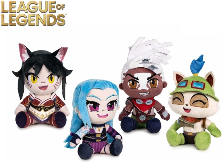 League of Legends čempionu plīša figūriņas 21 cm – komplekts 24 gab.