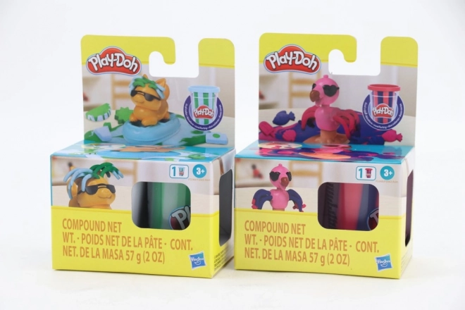 Play-Doh jautrie draugi – divkrāsu svītraina modelējamā masa