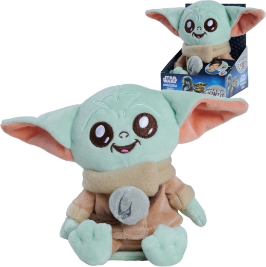 Plīša rotaļlieta Grogu STAR WARS The Mandalorian Shoulder Squad 12 cm