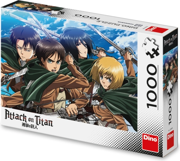 Anime puzle: Attack on Titan (1000 detaļas)