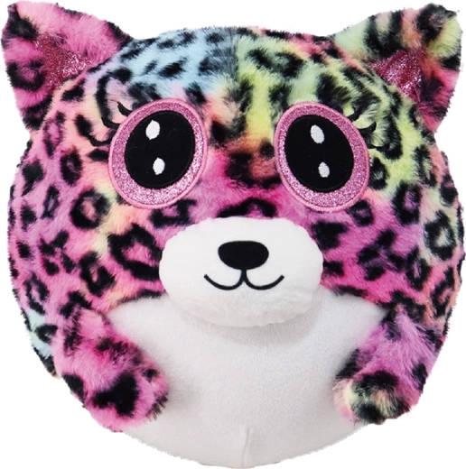 Inflatable plush teddy bear with leopard print 15 cm