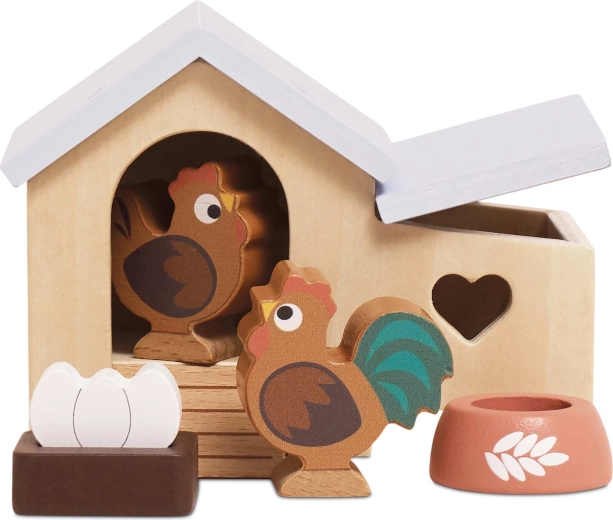 Le Toy Van koka koka kūts no koka – aksesuāru komplekts leļļu mājiņai
