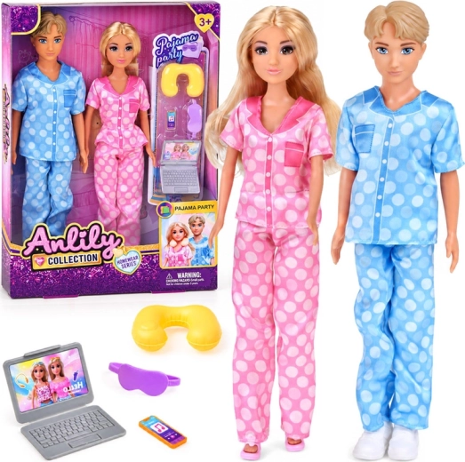 Anlily Pajama Party Doll Set with Accessories