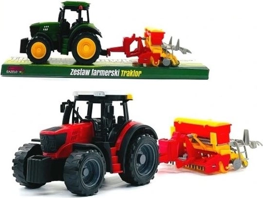 Traktors ar lauksaimniecības agregātu