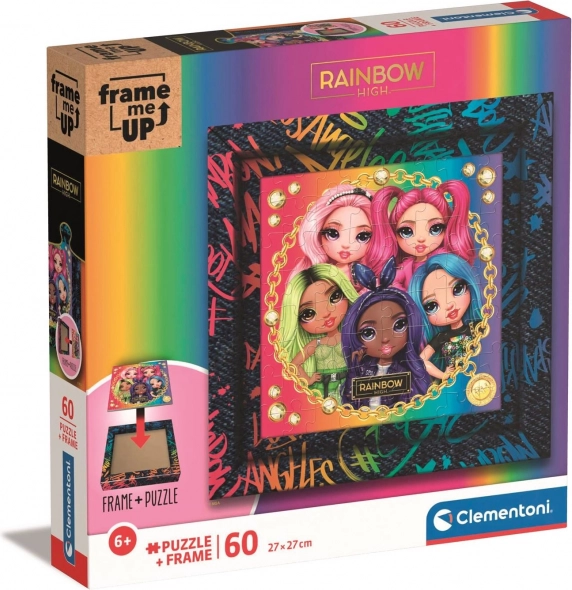 Clementoni puzle Frame Me Up: Rainbow High 60 gab.