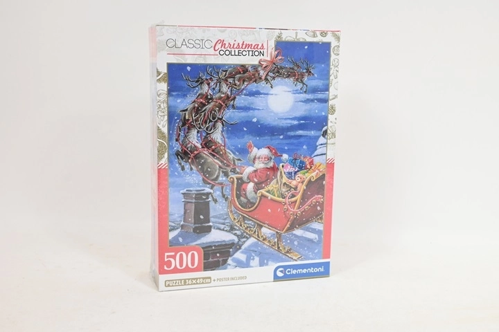 Clementoni Ziemassvētku puzle Midnight Sleigh Ride 500 gabaliņi