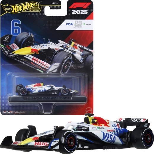 Hot Wheels Premium Formulas 1 bolīds 2025 Visa Cash App Racing Bulls Isack Hadjar #6 - 1 gab.