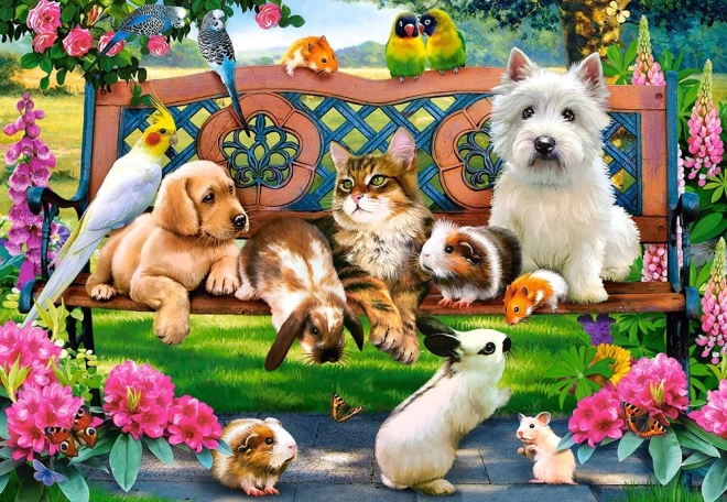 1000-Piece Puzzle - Animals in the Park