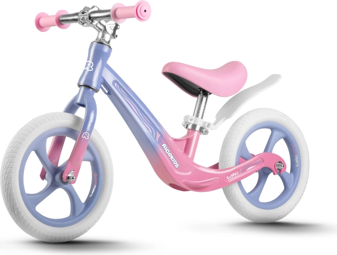 Bērnu skrejritenis (balansa velosipēds) Ricokids Funnu, magnija 12” ar EVA riteņiem
