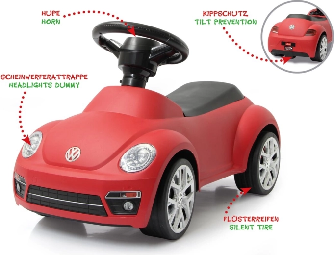 Jamara atspēriena auto VW Beetle, sarkans