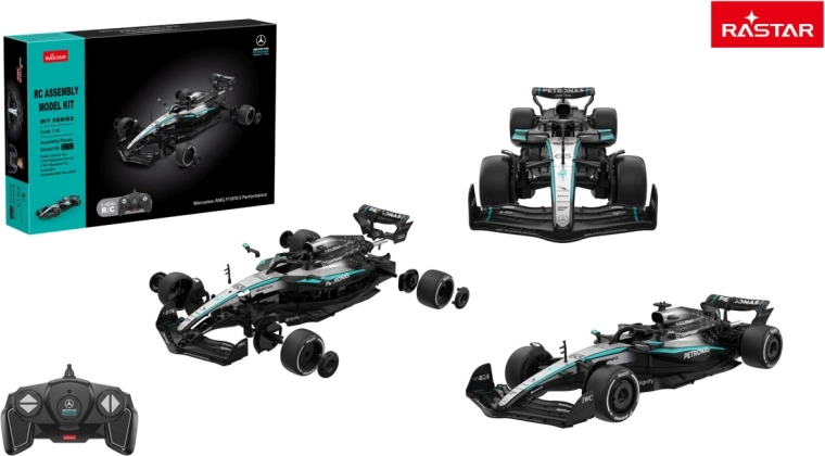 Rastar RC auto Mercedes-AMG F1 W16 E Performance būvkomplekts 1:16 melns - 1 gab.