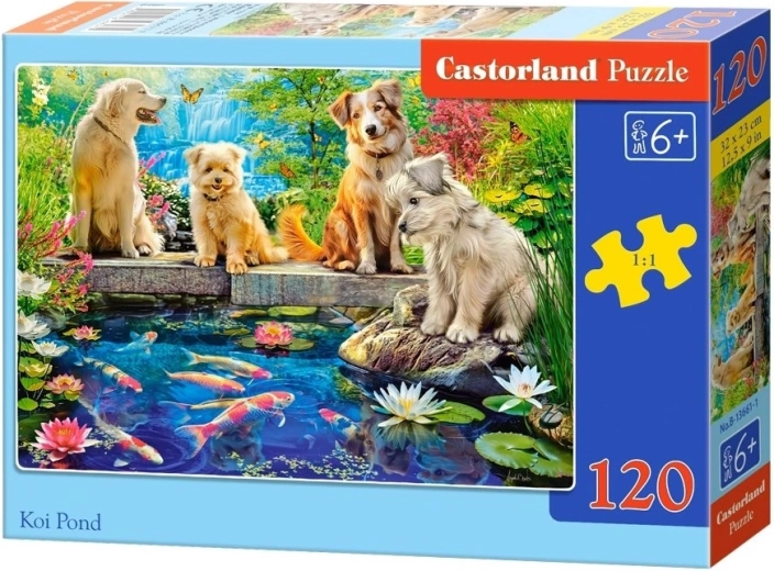 Castorland "Pond with Koi Carp" Puzzle (120 Pieces)