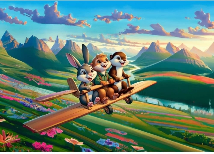 Brave Pilots Puzzle 100 pieces
