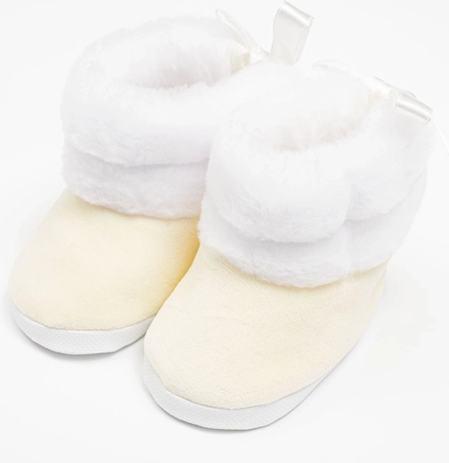 Zīdaiņu ziemas zābaciņi NEW BABY smilškrāsā (3–6 mēneši)