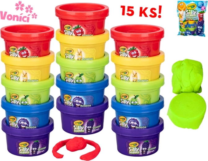Crayola veidošanas masa ar augļu aromātu – 15 trauciņu komplekts