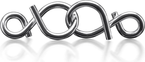 Metal disentanglement puzzles for patient hands