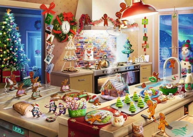 RAVENSBURGER Ziemassvētku piparkūkas – puzle 1000 gabaliņi