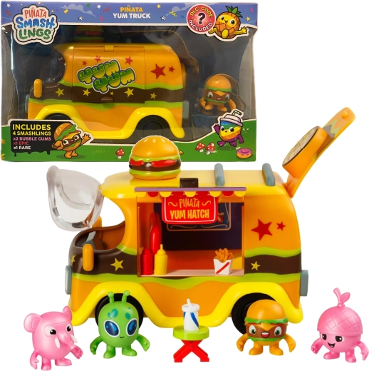 Pinata Smashlings Yum Truck – food truck ar 4 figūriņām