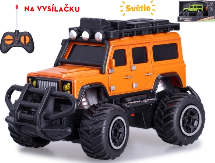RC apvidus auto 1:43 ar gaismām, 27 MHz, 14 cm