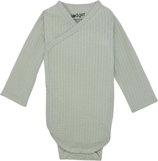 Lodger breathable long-sleeve seersucker bodysuit