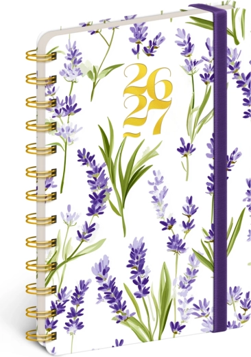 Spiral 18‑month Petito Planner – Lavender 2026/2027, 13 × 18 cm