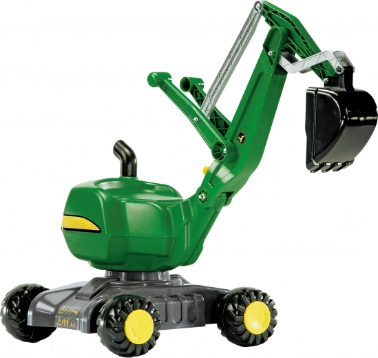 Bērnu kājminamais ekskavators rolly toys John Deere – zaļš
