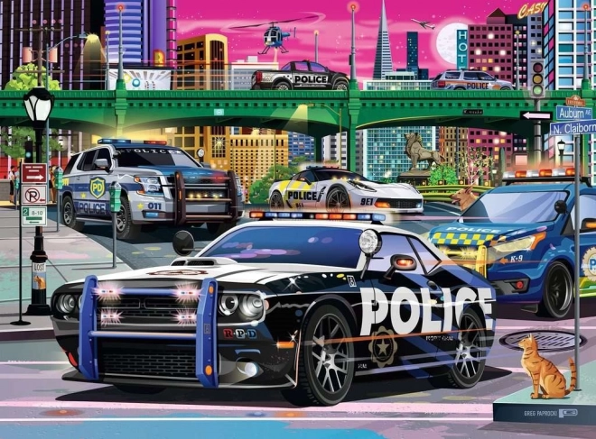 Ravensburger puzle Policijas iejaukšanās XXL 150 detaļas