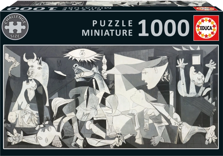 Educa panorāmas miniatūrā puzle “Guernica” (Pablo Pikaso) – 1000 gabaliņi