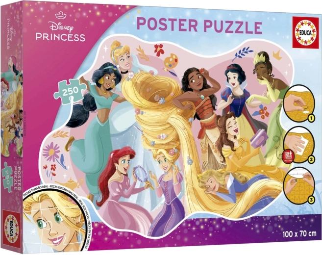 Educa plakāta puzle Disney princeses 250 gabali