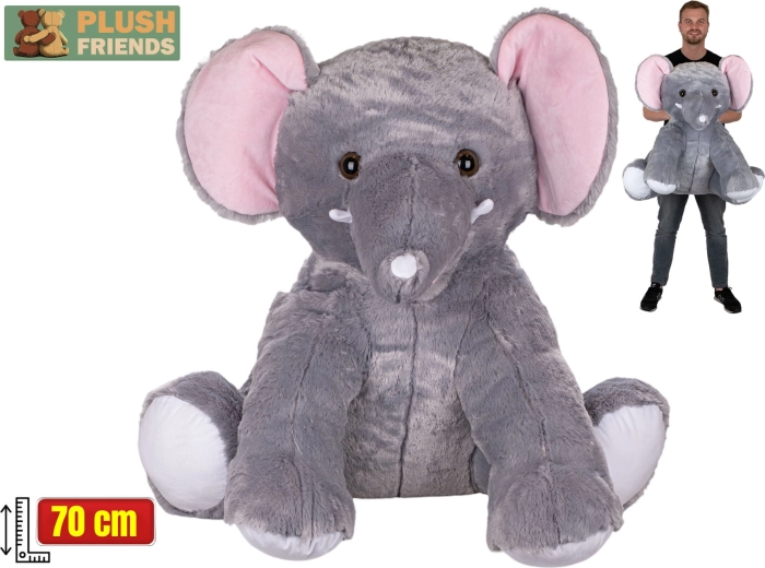 Plush Friends Plush Sitting Elephant 70 cm
