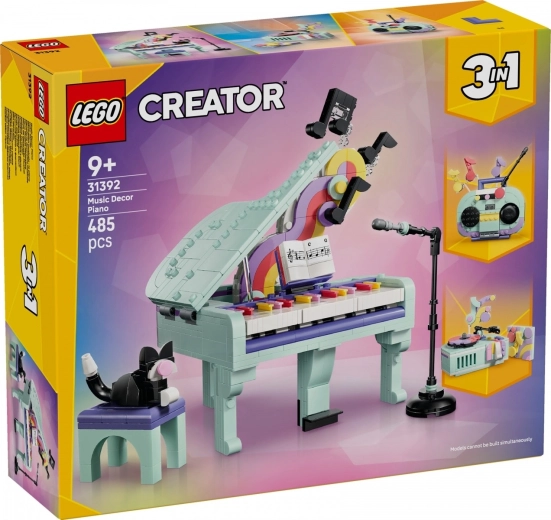 LEGO Creator 3-in-1 Decorative Piano with Cat