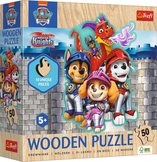 Wooden Puzzle Paw Patrol 50 Pieces