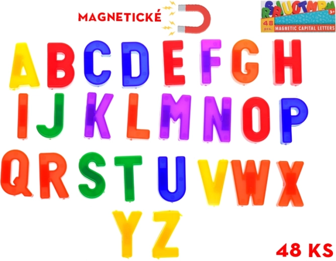 Magnetic letters for kids, set of 48