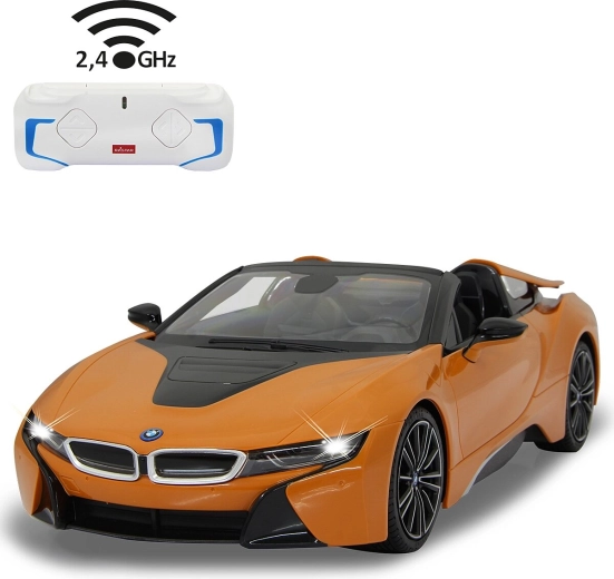 Jamara BMW i8 Roadster RC auto 1:12 oranžs 2,4 GHz