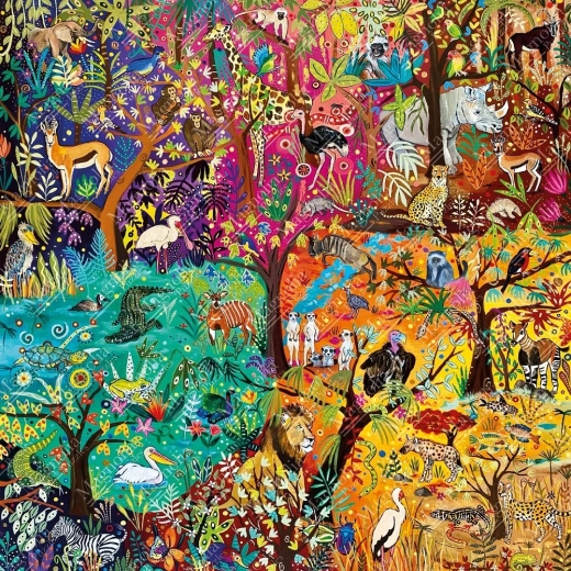Puzzle Magnolia Rainbow Safari 1023 Pieces