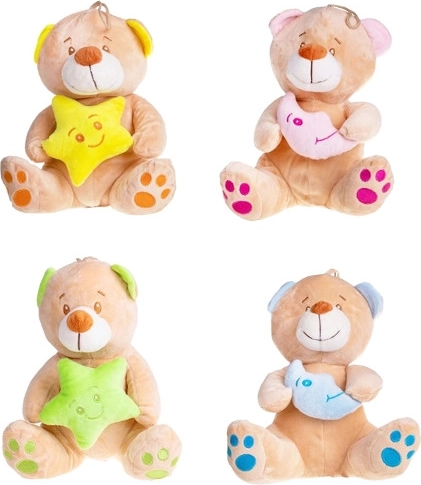 Baby teddy bear with lullaby (star/moon)