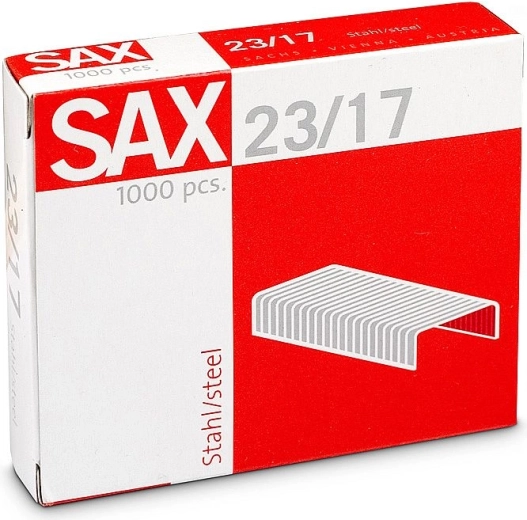 Skavotāja skavas 23/17, cinkotas, 1000 gab.