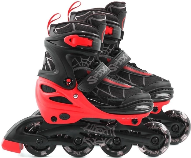Inline skrituļslidas Spiderman 3 vienā ar LED riteņiem