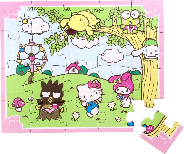 Koka puzle Hello Kitty – 20 detaļas