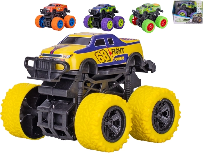 Metal monster truck with flywheel 10 cm