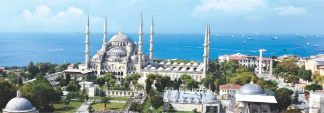 Panorāmas puzle Sultāna Ahmeda mošeja Stambulā 1000 gab. ANATOLIAN